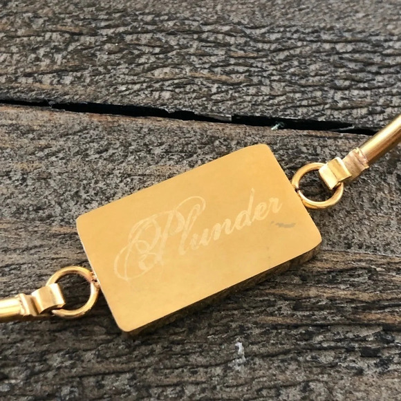 Plunder Gold Tone All The Heavens Shout His Praise Bangle Bracelet Christian - Picture 3 of 4